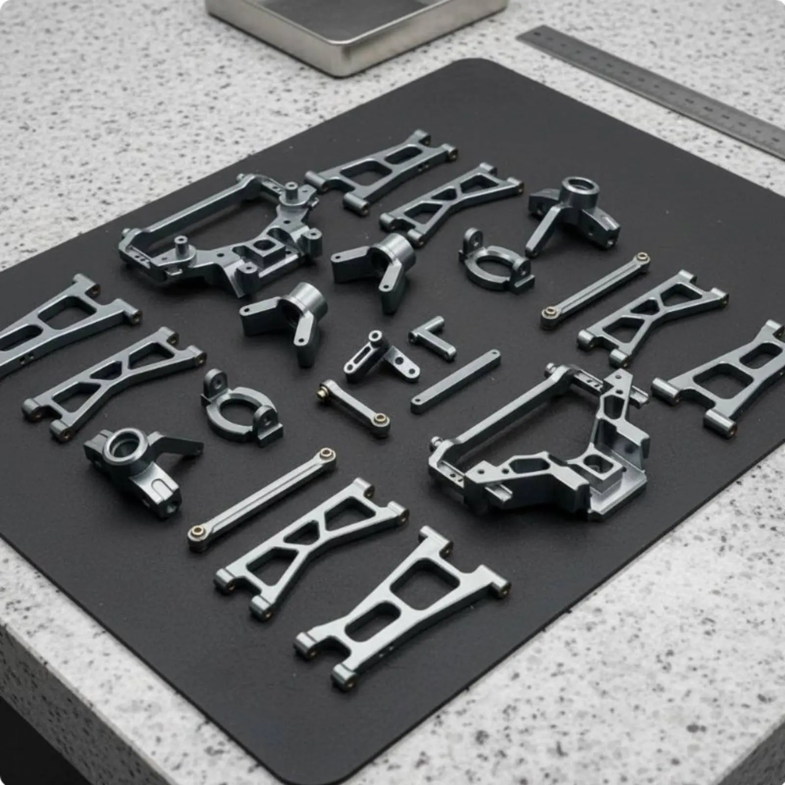 

Комплект для модификации радиоуправляемых машинок в масштабе 1/14, износостойкие детали для модификации машинок с беспроводным управлением, металлическая система амортизации и