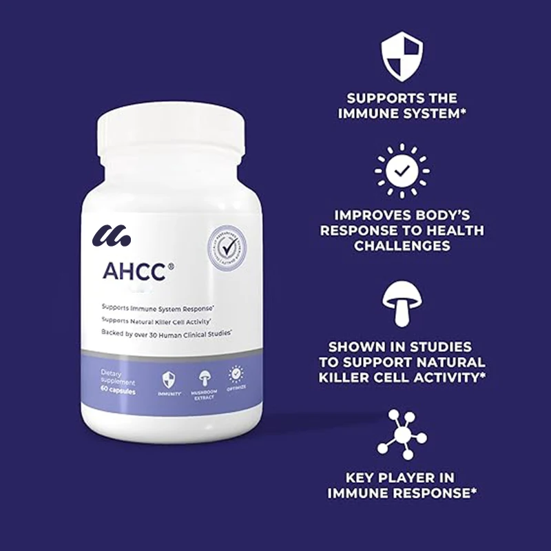 AHCC Supplement - Maximum Intensity - Natural Immune Support Extract - Maintaining Natural Killer Cell Activity