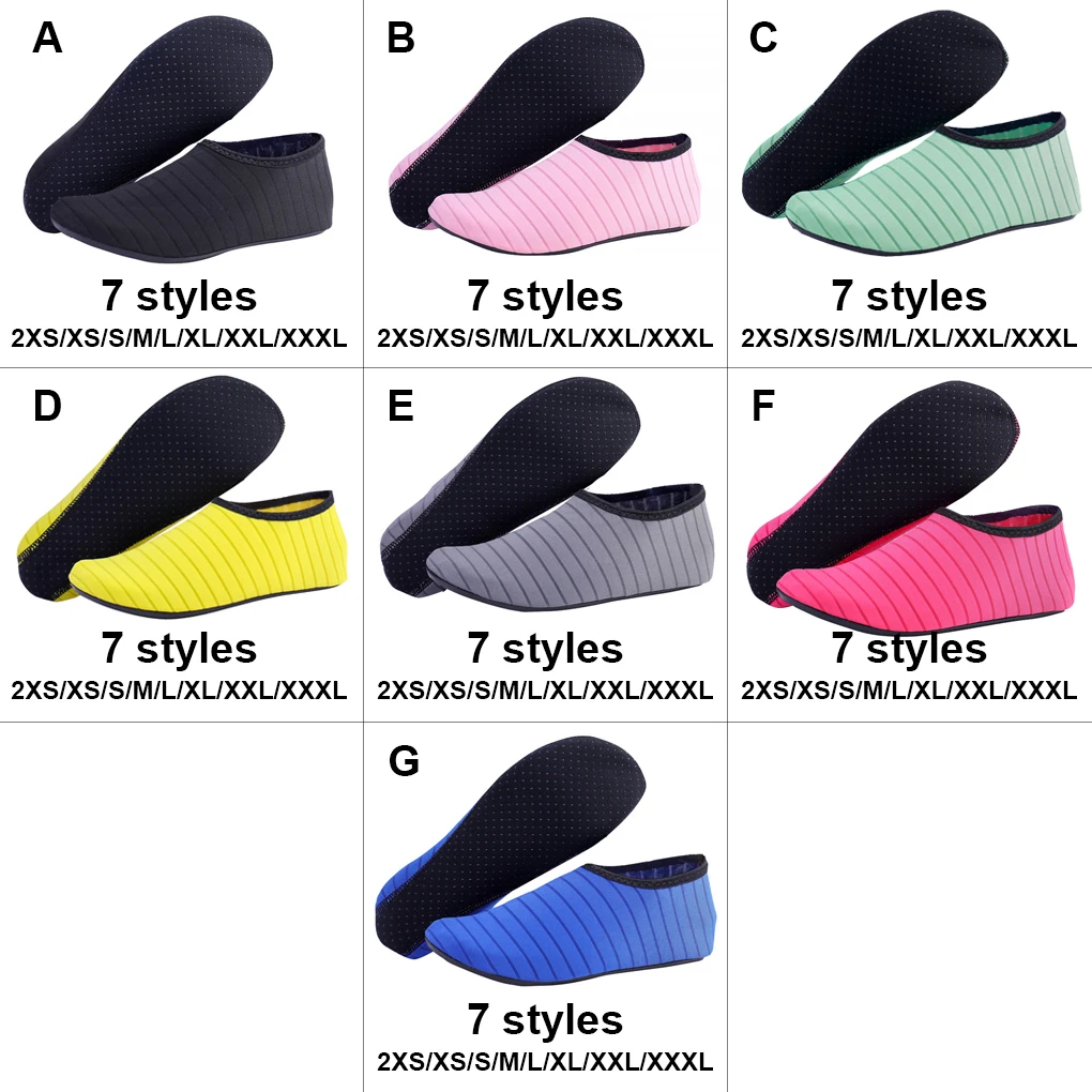 

1 Pair Beach Shoes Non-slip Quick Dry Barefoot Socks Outside Water Sports Comforatable Swiming Children Pink XS