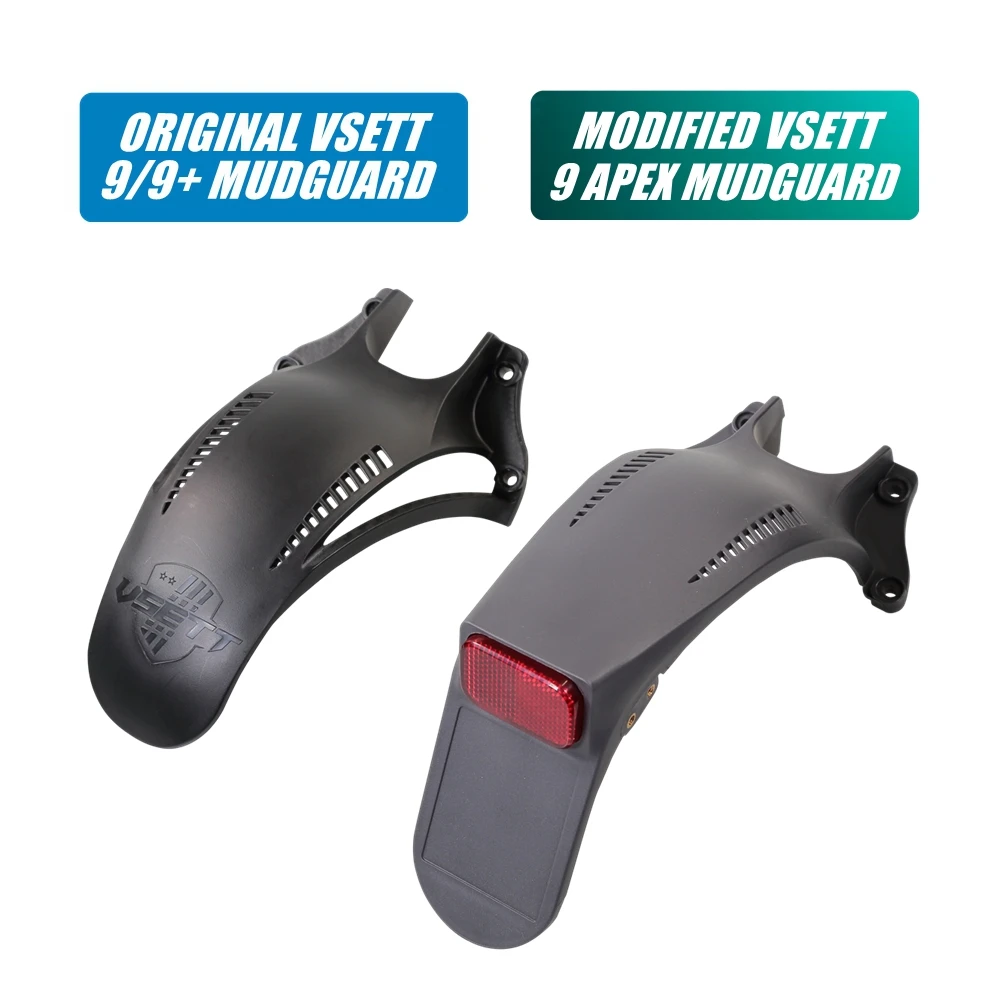 Modified APEX Rear Mudguard for VSETT 9 9+ Plus Electric Scooter Fender Wheel Cover Tyre Wing Mud Guard Splash Board MACURY