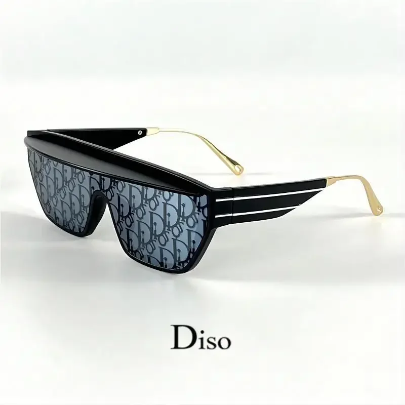 موضة جديدة حافة النظارات الشمسية المرأة 2025 قسط قطعة واحدة نظارات شمسية السيدات سبيكة الساقين حملق Oculos دي سول Feminino UV400 #1