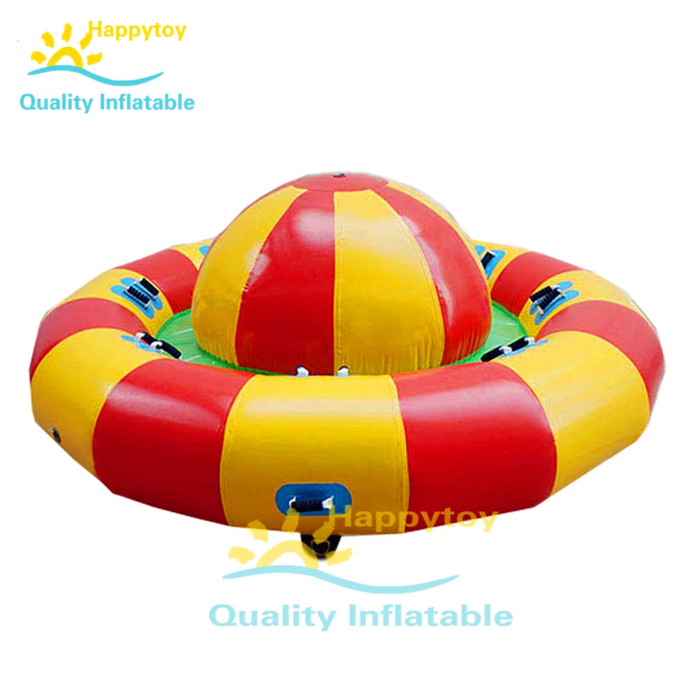 Funny Water Play Towing Inflatable Disco Boat Towable Inflatable Spin Saturn