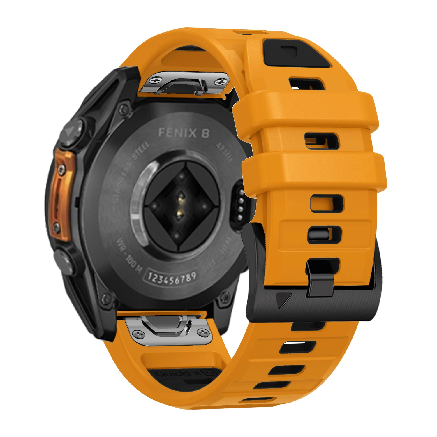 QuickFit 26 мм 22 мм ремешок Fenix8 для Garmin Fenix E 8 47 51 мм 7 7X 6 6X 5 5X/Epix GEN 2/Enduro 3 двухцветный силиконовый ремешок-браслет