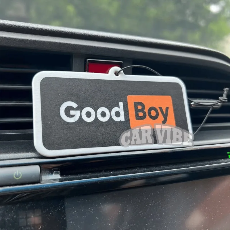 "Fake Taxi / Good Boy" Car Freshener — Mirror Hanging Scent Strip, Paper Set with Multiple Patterns, Cool Car Decor view 5