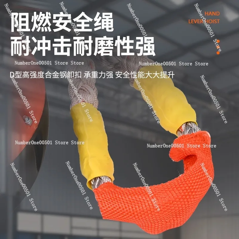 150-3000 30m Steel Wire Double Lock Fall Arrester Heavy Duty High Speed Self Locking