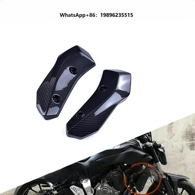 High Quality Real Carbon Fiber Water Tank Side Panel Protective Cover Motorcycle Modification Accessories