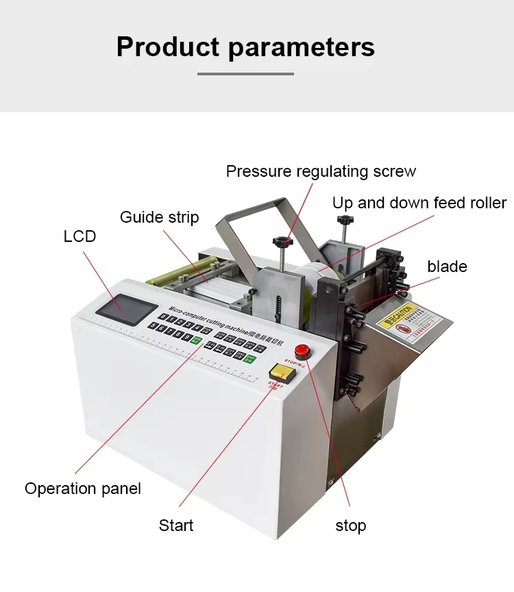 BORX-100D Automatic Computer Pipe Cutter PVC Tube Cutting Machine Wire Paper Cable Part Making Machine