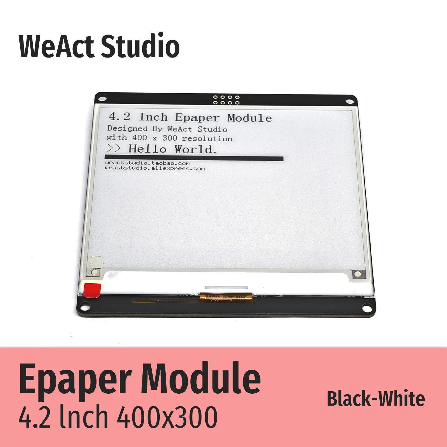 WeAct 4.2'' 4.2 Inch Epaper Module E-paper E-Ink EInk Display Screen SPI Black-White