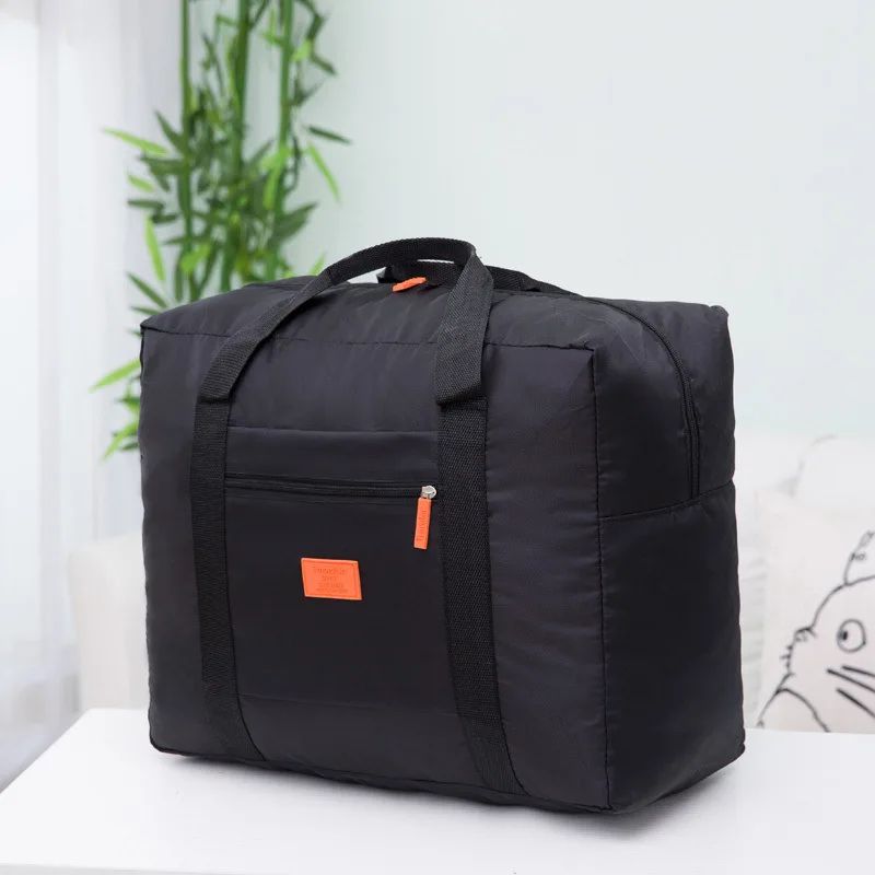 Bolsa de viaje plegable de alta capacidad para hombres y mujeres, bolsa de lona impermeable de nailon, organizador de ropa de mano, Cubo de embalaje de almacenamiento de viaje