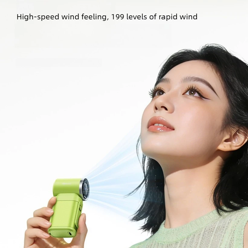 3000mAh Pocket Handheld Fan 199 Speed Infinite Variable High Speed Strong Wind Long Battery Life for Outdoor Travel 휴대용 선풍기
