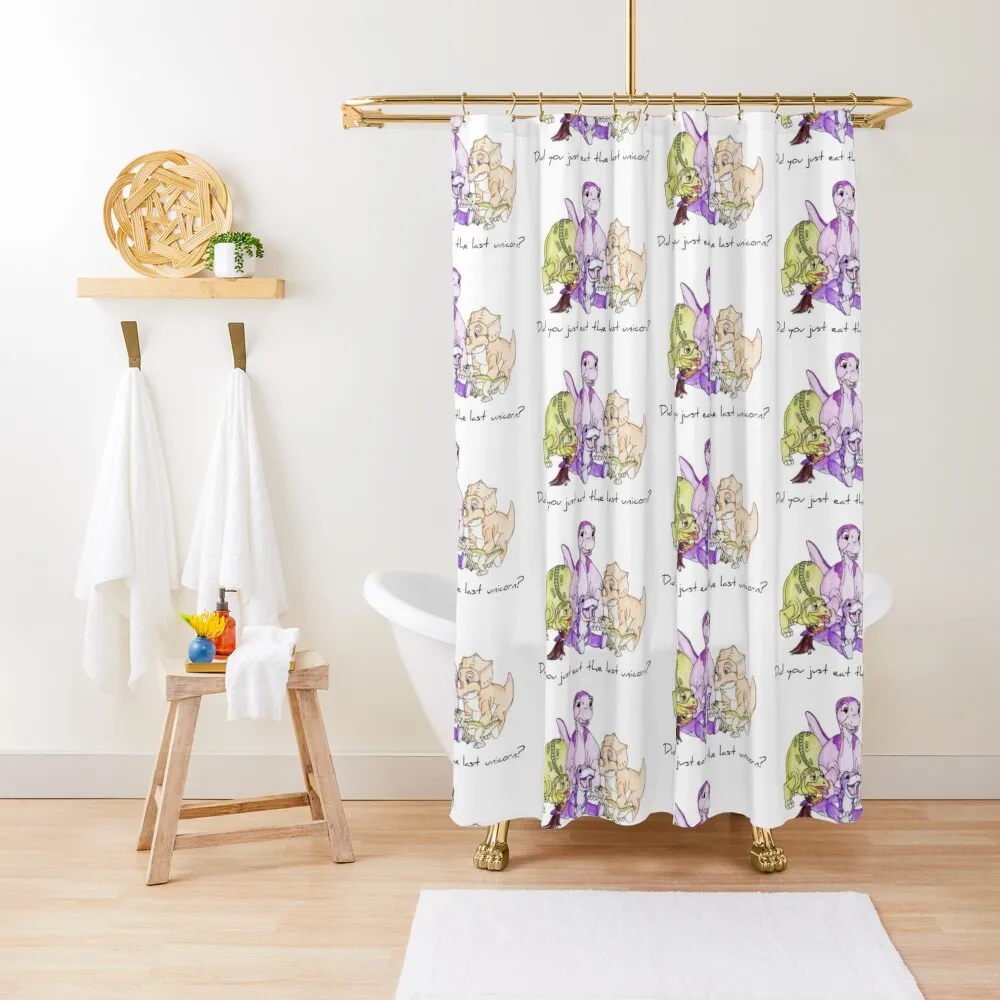 

The Land Before Time: The Last Unicorn Shower Curtain Shower Waterproof Bathroom Fabric Bathtub Curtain