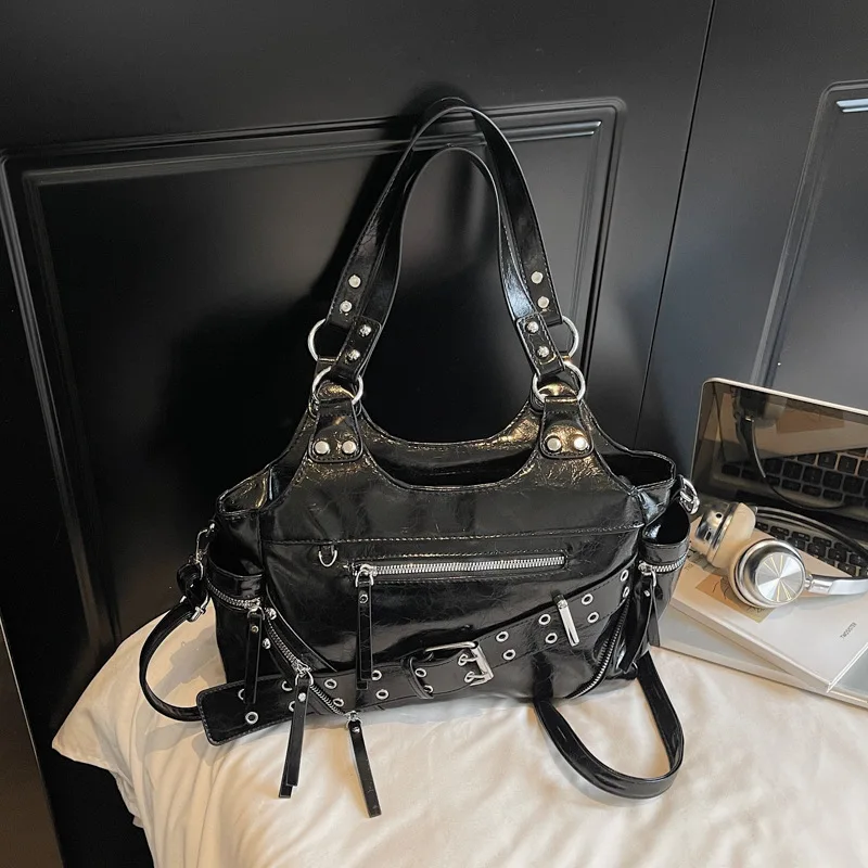 

2025 A/W Large Capacity Shoulder Bag for Women, Genuine Leather Multi-way Tote Crossbody Purse, Vintage Chic Work Bag