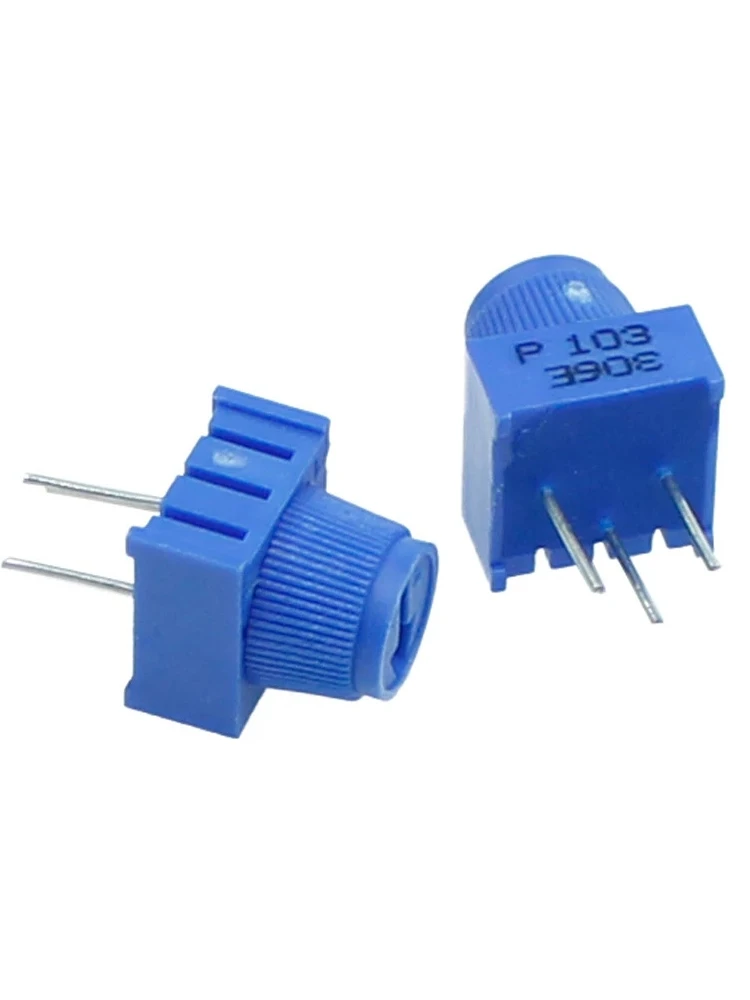 3386P-1-103 (10K)/102 (1K)/104 (100K)/503 (50K) Präzisions-Einstellpotentiometer mit obenliegender Einstellung, Inline, umweltfreundlich – Detail 3