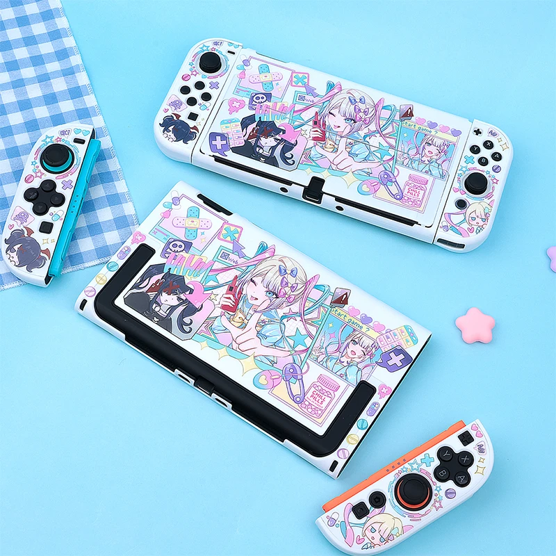 Etui ochronne Kawaii Girls kompatybilne z Switch 2, twarda, smukła obudowa PC z możliwością dokowania, zaprojektowana dla Nintendo Switch 2. — zdjęcie produktu 4