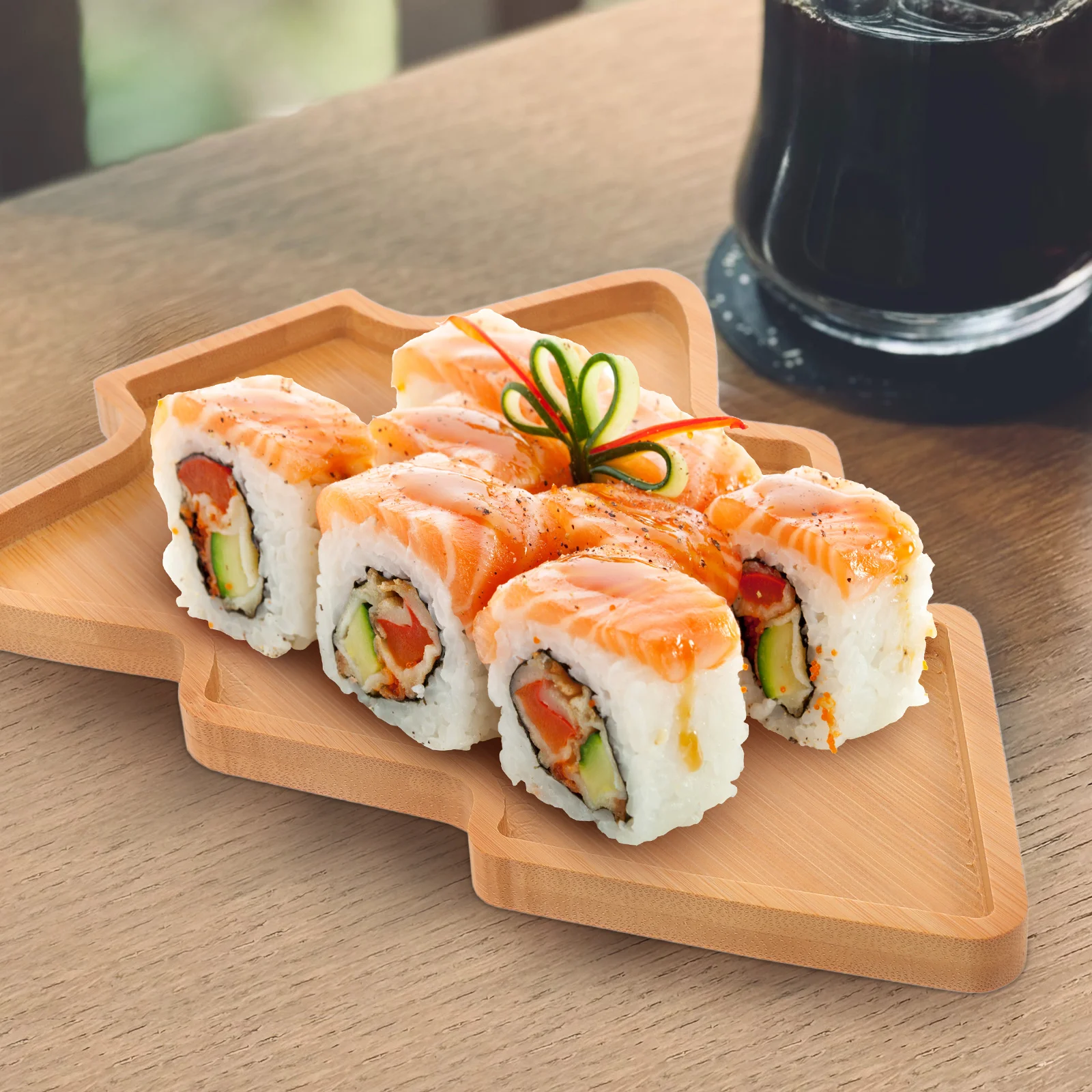 

Wooden Xmas Tree Plate Exquisite Design Christmas Party Food Dish Snacks Tray Christmas Tree Dish Snack Tray Candy Plates