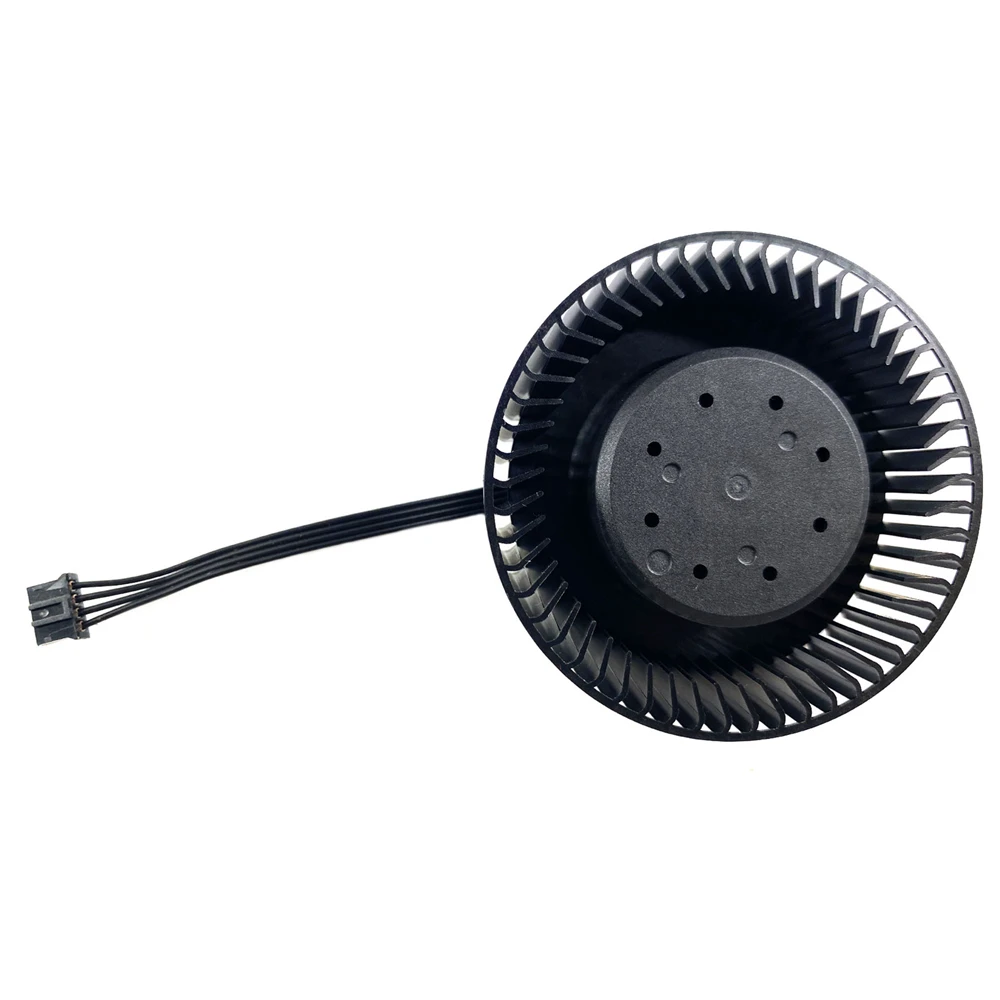 ラデオン用ブラックグラフィックカードファン、シングルターボファン交換用アクセサリー、rx580、570、480、470、470d、1個