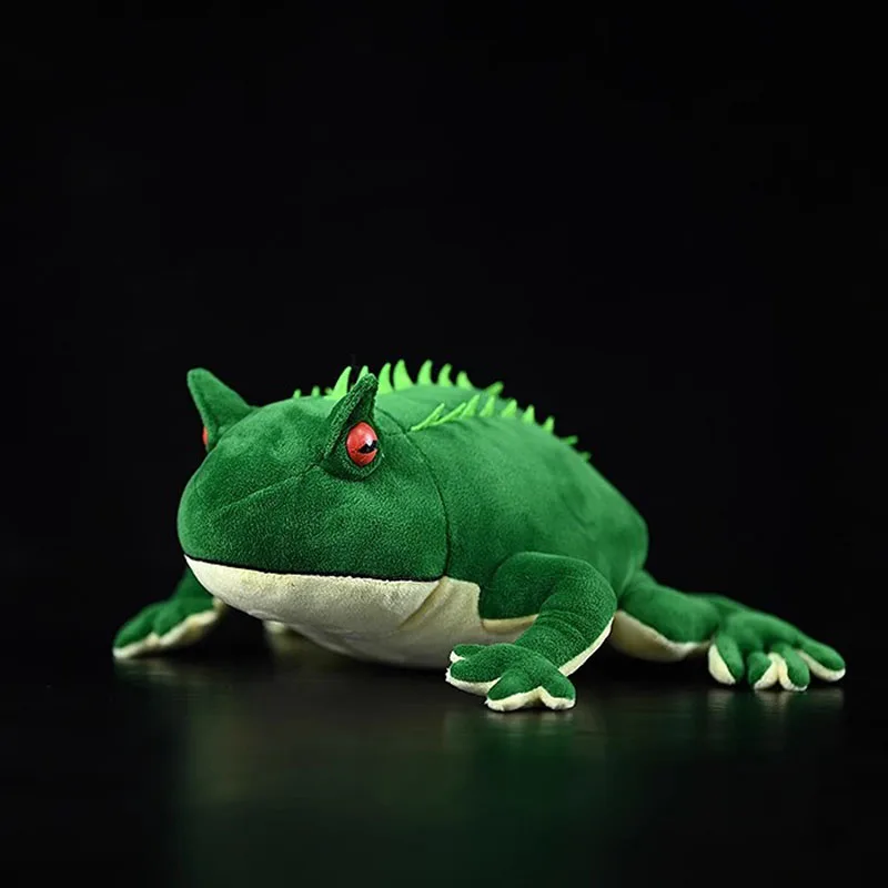 Simulated Animal Beelzebufo Devil Toad Green Frog Soft Plush Toy Stuffed Doll Wild Nature Cretaceous Period Model Boy Girl Gift