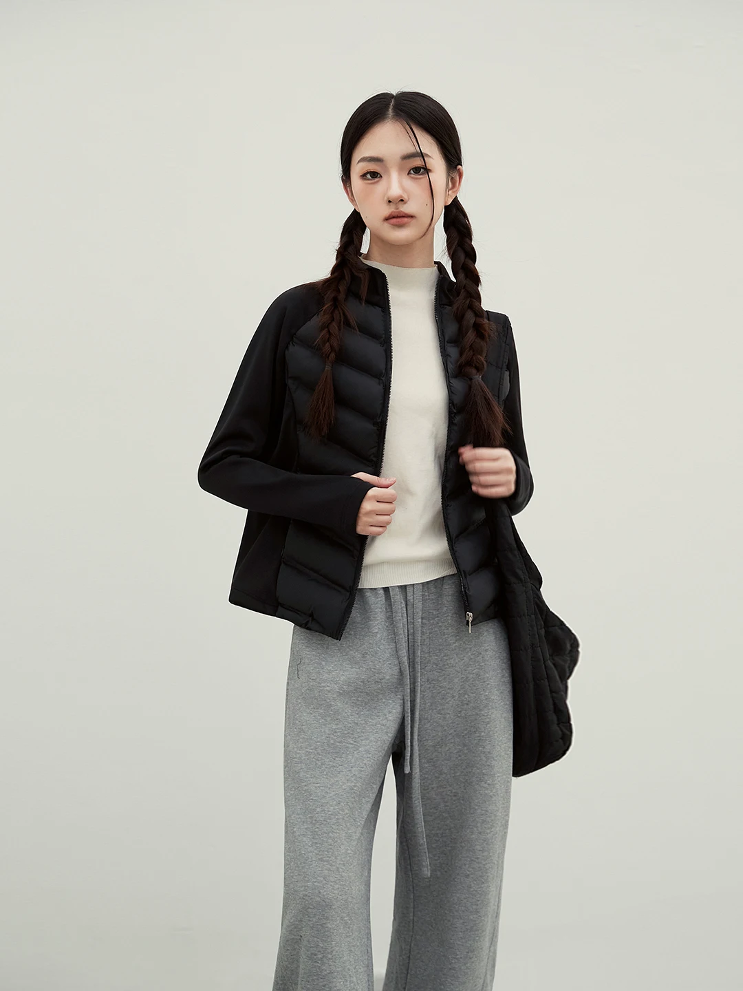 Slim Fit Short Lightweight down Cotton Jacket Women's 2026 Autumn Winter New Style Small Size Commuter Zipper Hooded Coat