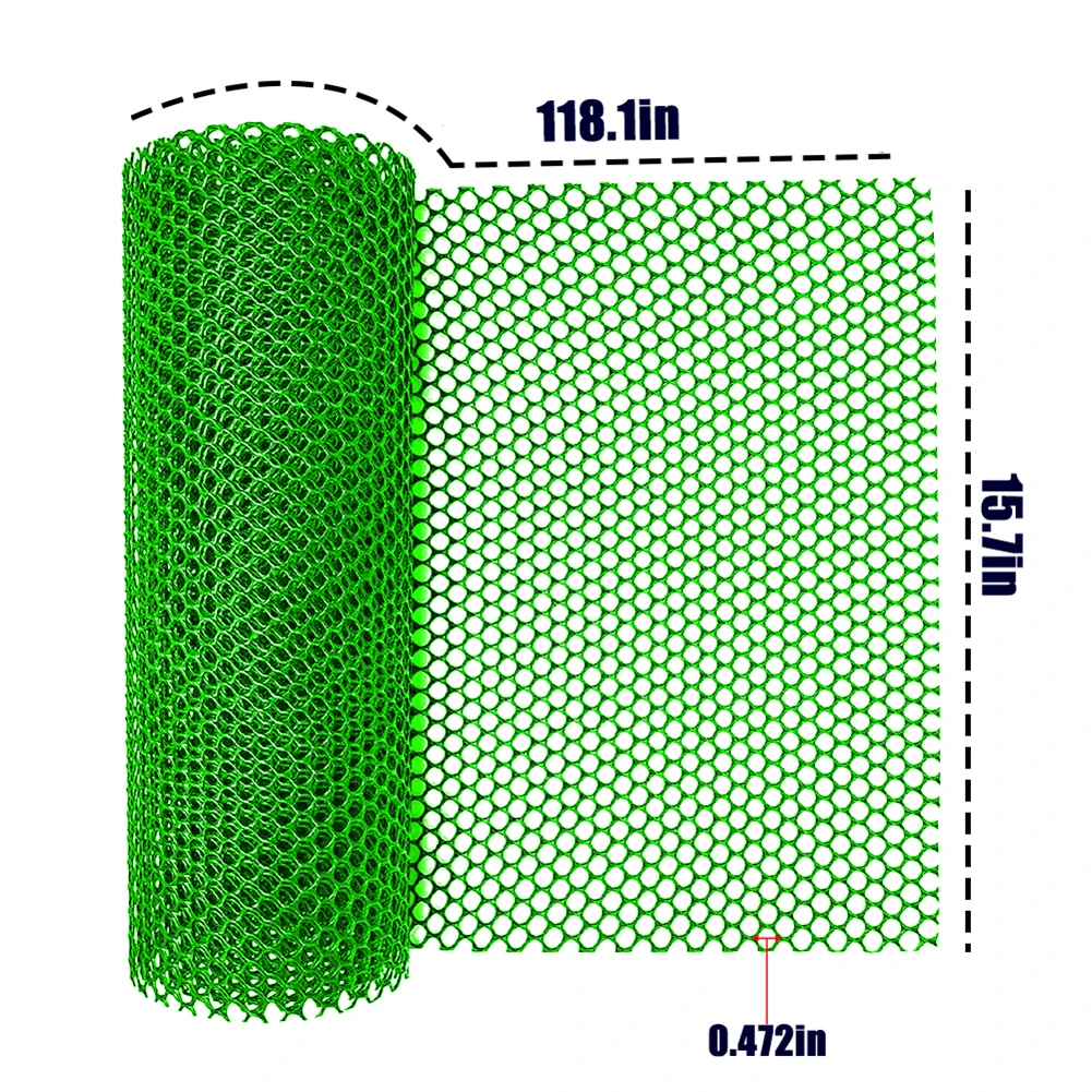 40*300cm Plastic Protective For Net Poultry Breeding Fishing Garden Home Balcony Fall Protection Net Hexagonal Can Be Freely Cut