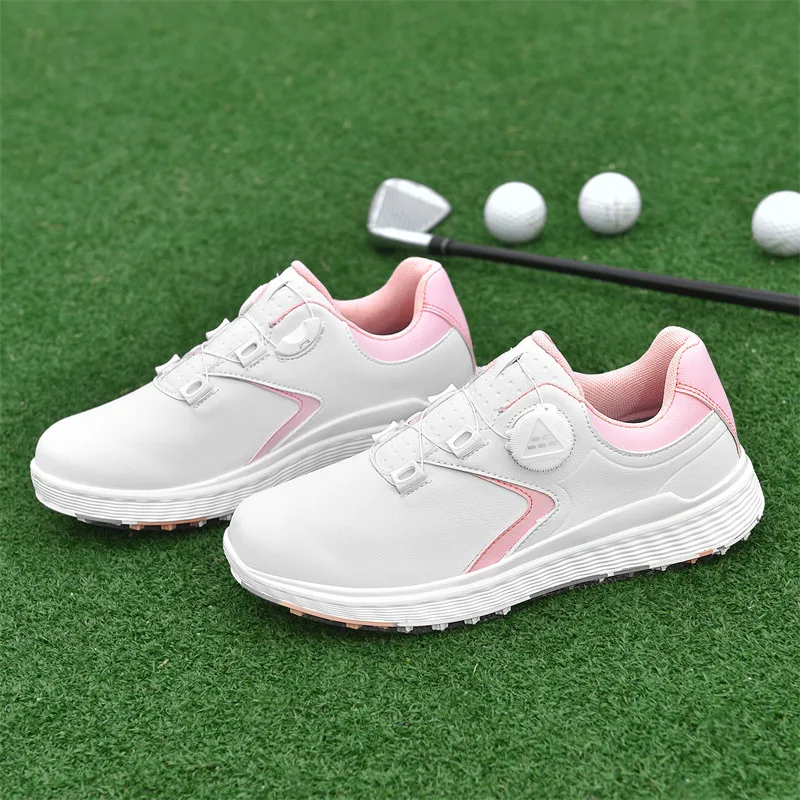 

Golf casual sports shoes unisex four seasons outdoor non slip wear resistant breathable comfortable rotating button motion shoes