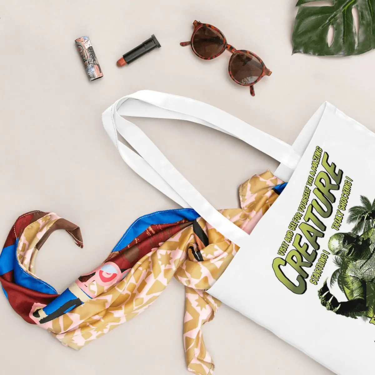 Сумки для покупок «Существо из черной лагуны», холщовая большая сумка, складная женская сумка через плечо, дорожная сумка