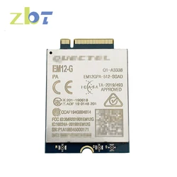 ZBT EM160R-GL EM12-G CAT-12 LTE-A M.2 4G Module Quectel 600Mbps Downlink 150Mbps Uplink Data Rates EM12GPA-512-SGAD for Router