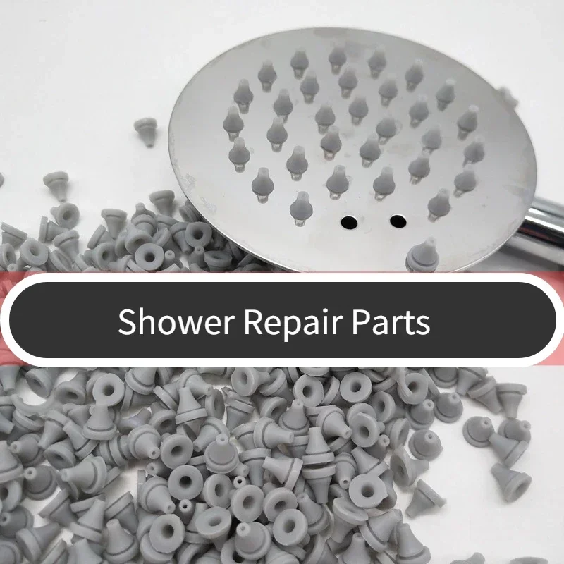 

100pcs/lot Shower Accessories Silicone Nail Tips Sprinkler Top Spray Accessories Parts Silicone Dispensing Granules