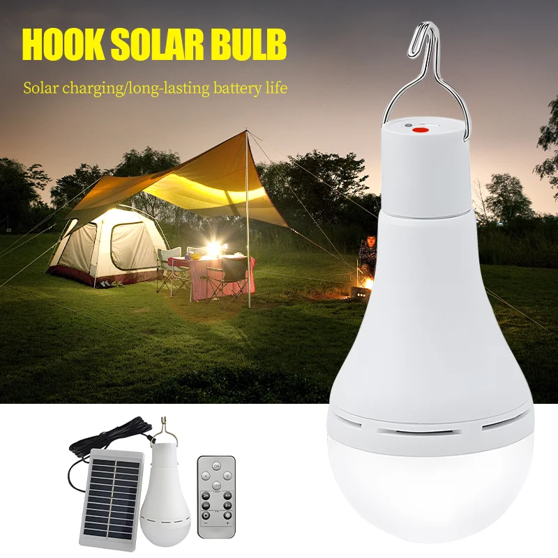 

7W/9W LED Solar Lamp Solar Emergency Waterproof Light Bulb High Brightness Portable Lantern Camping Energy Saving Solar Lights