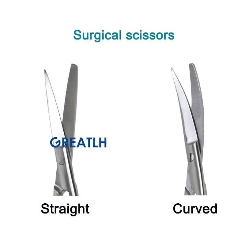 Stainless Steel Remove Suture Scissors Surgery Wire Cutter Straight Curved Scissors Orthopedic Surgical Instrument pet