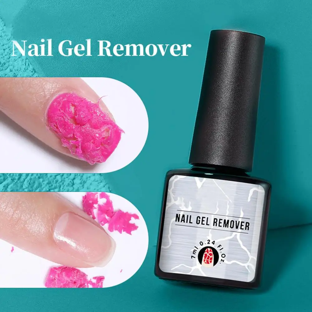 7ml Practical Nail Polish Cleaner Labor-saving Easy to Use No Residue Nail Polish Remover Dissolve Quickly