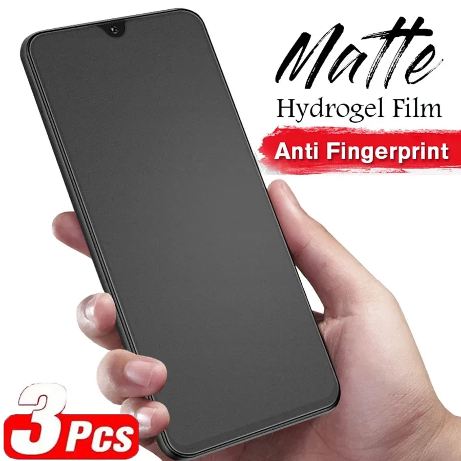 3PCS No Fingerprint Matte Hydrogel Film for Redmi Note 12 Pro Plus 4G 5G Screen Protector Frosted Film for Redmi Note 12 Turbo