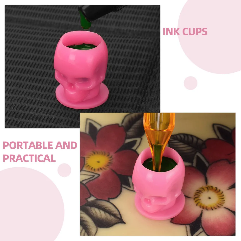 

200Pcs Color Pigment Ink Cups Small Tattoo Cups Sturdy Portable Ink Storage Holders for Tattooing Accessories Tattoos Accessory