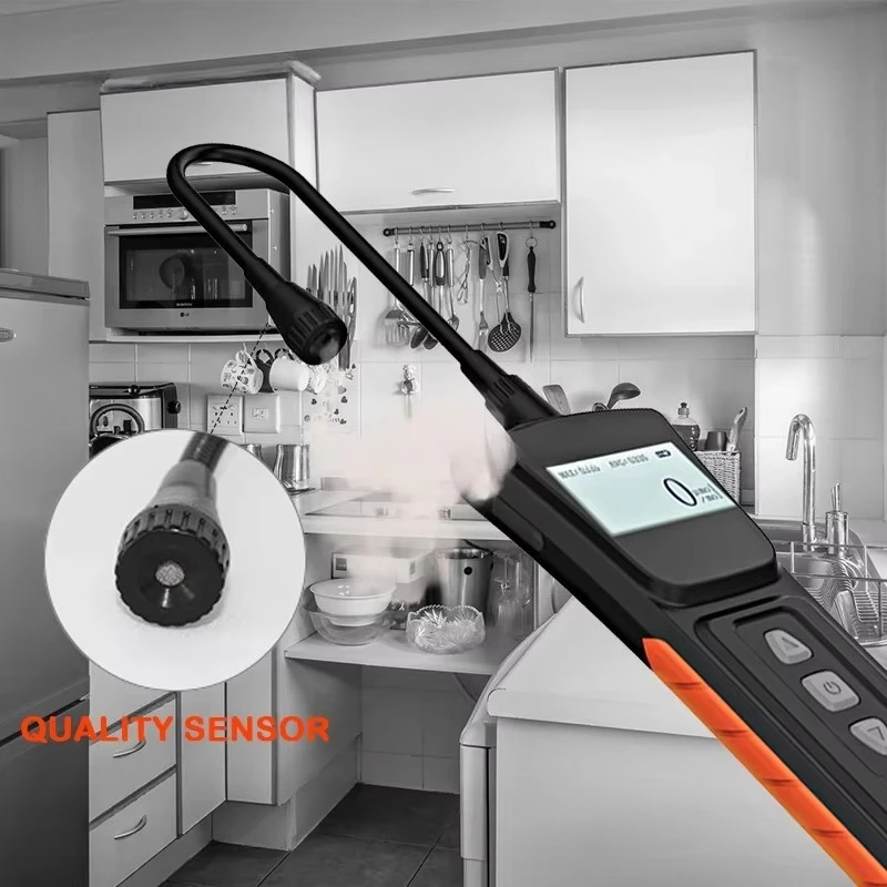 Rechargeable Portable Gas Leak Detector PPM LEL Meter For Propane Natural Gas Methane Household Industrial Safety Alarm Sensor