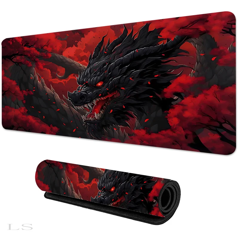 

Demonic giant flying dragon anime Mouse pad rubber anti-slip Desk Mat gamer pc accessories Gaming Mat keypad expansion mousepad