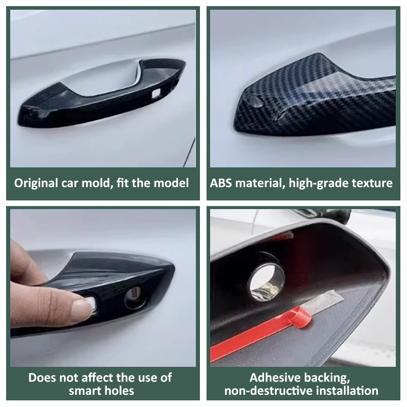 Auto Türgriff Abdeckung Trim Für Renault Kangoo 2 MK2 FC FW 2007 ~ 2020 Außen Externe Schutz Zubehör Schmücken aufkleber – Detail 6