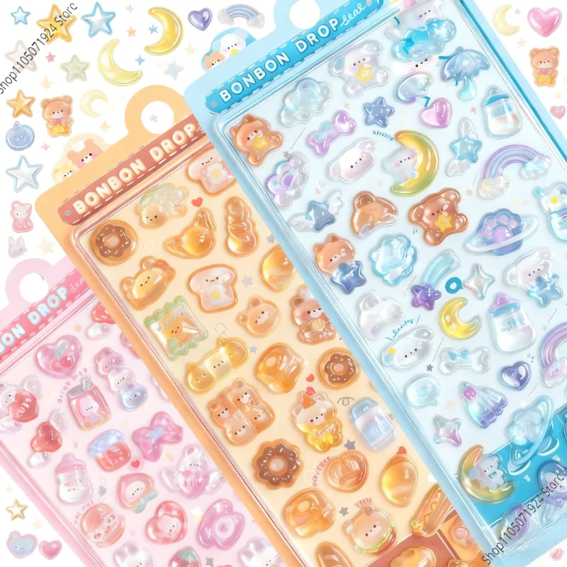 �y�Z�[�����z�����킢�� 3D �X�e�b�J�[ �L���[�g�Ȗ���f�R�X�e�b�J�[ DIY �d�b�ו��o�C�N�m�[�g�p�\�R���X�[�c�P�[�X�f�J�[���X�e�b�J�[�p�i