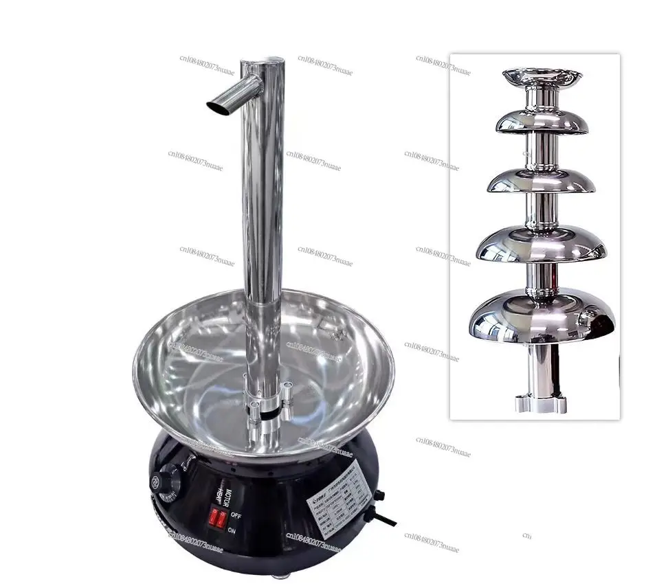 Commercial Chocolate Fountain with Tower Dispenser and Tap Dual-purpose Chocolate Waterfall Fountain with Tap