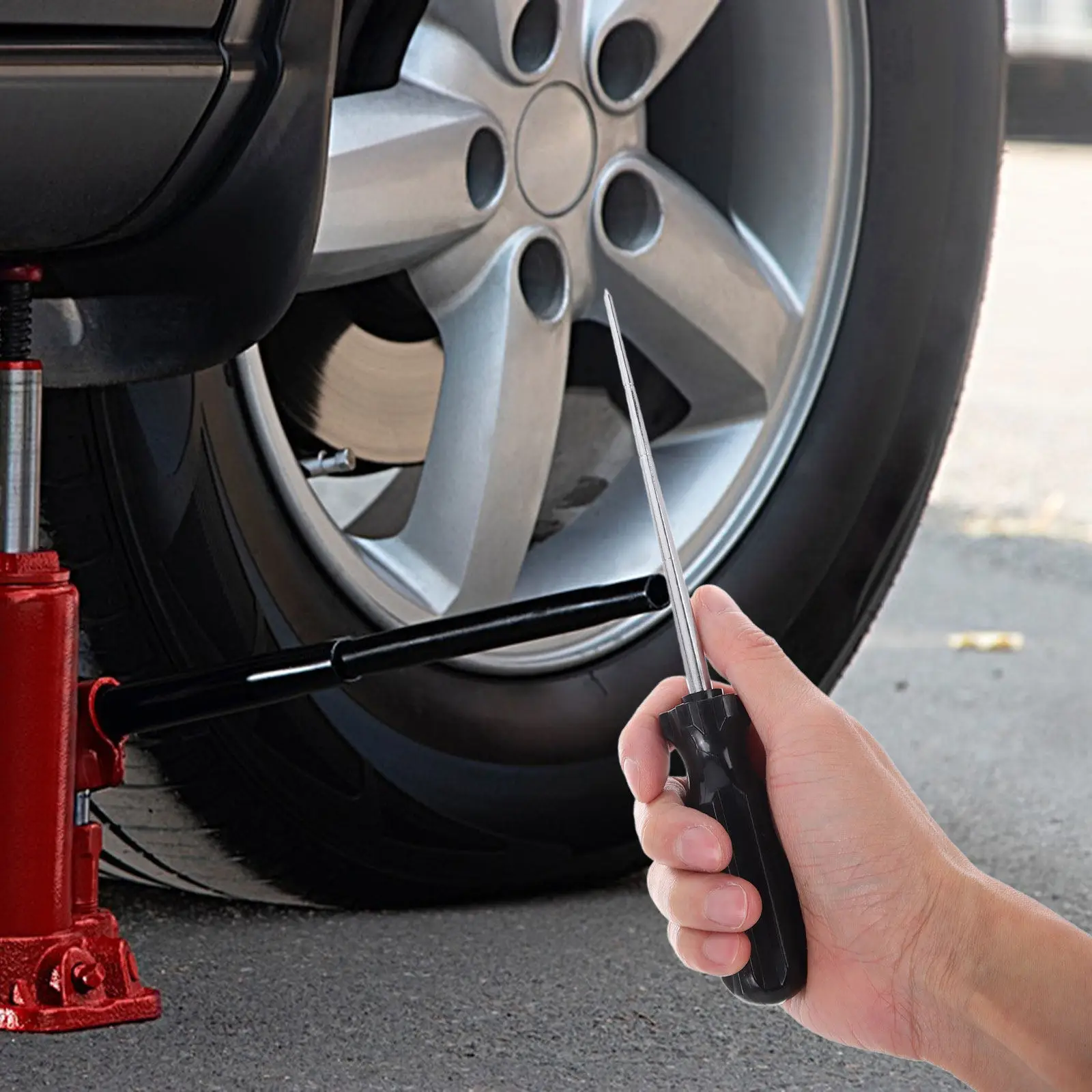 

Heavy Duty Portable Car Tire Repair Tool Metal Awl Probe Replacement for Car Bike Motorcycle Tire Puncture Repair Patch Kit