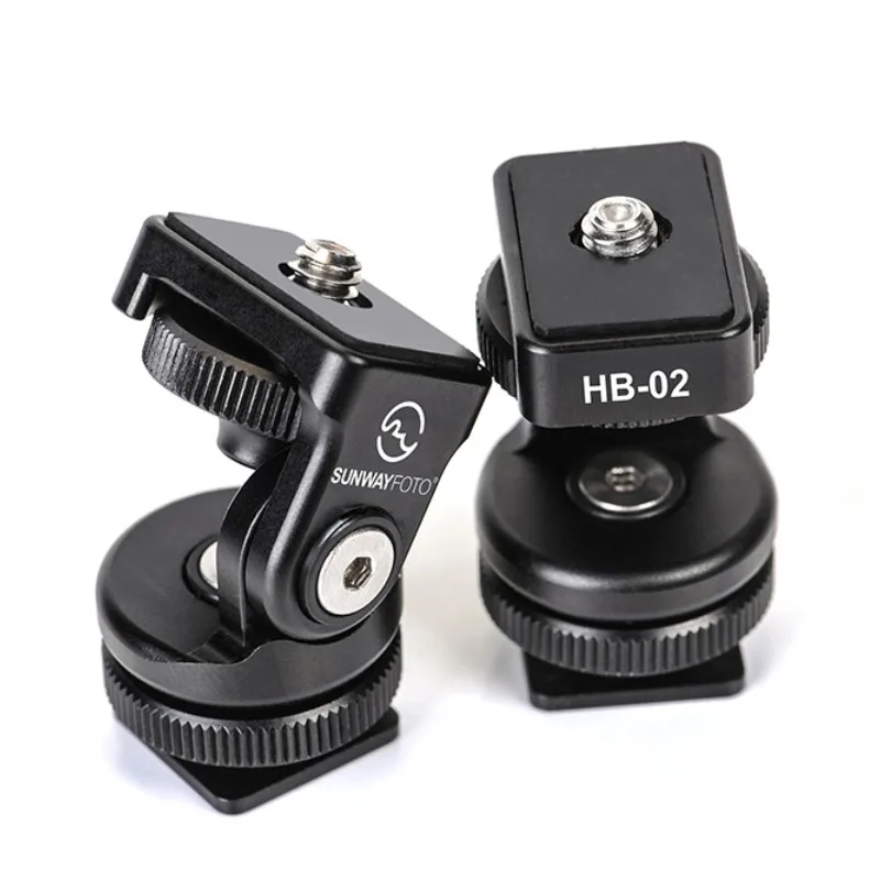 

SUNWAYFOTO Hot Cold Shoe Mini Camera Tilt Head HB02 HB-02 Canon, Nikon Fuji etc