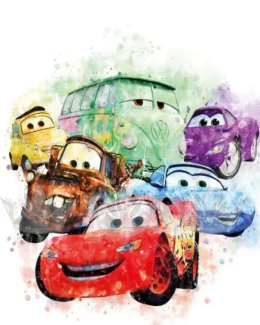 Disney Anime Canvas Paintings New Arrivals Cartoon Racing Cars Cartoon McQueen Posters and Prints Wall Art Kids Room Home Decor