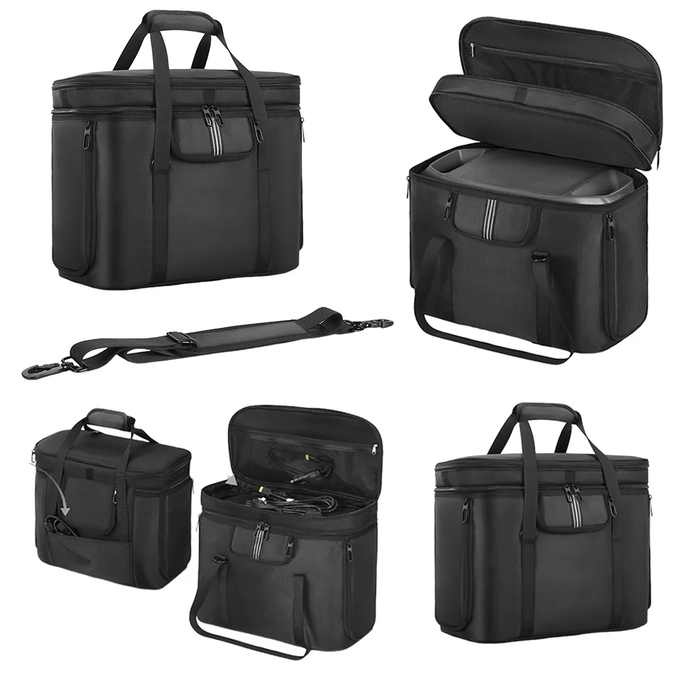 Carrying Case Portable Power Station Bag  Travel Storage Bag Anti-drop for Ecoflow Delta 3 Plus/Solar Generator Delta 2