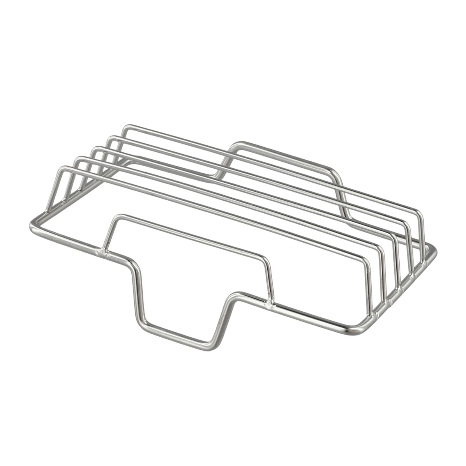 Soporte de jabón sin perforaciones 1 * drenaje de baño Tracel plata acero inoxidable montado en la pared lavadora baño