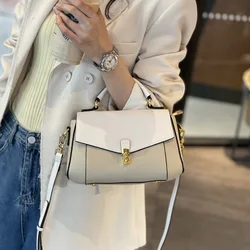 Frauen Tasche Neue Trendy Alle-spiel Echtem Leder Messenger Schulter Tasche Damen Mode Erste Schicht Rindsleder Handtasche Hohe qualität