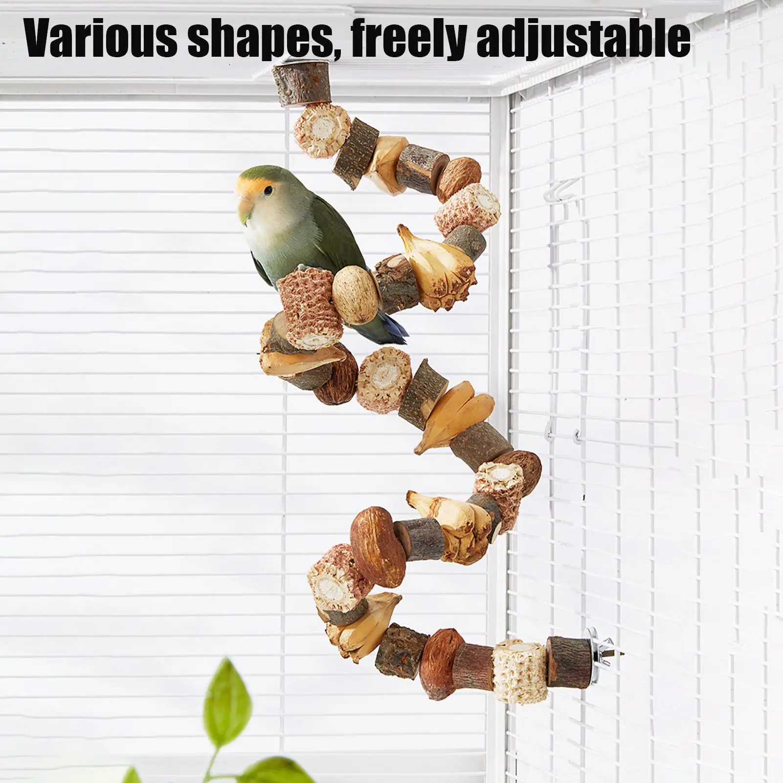 Hamster Toy Hamster Golden Bear Foraging Gnawing Grinding Teeth Wooden Bite String Snack Box Hamster Landscaping Supplies