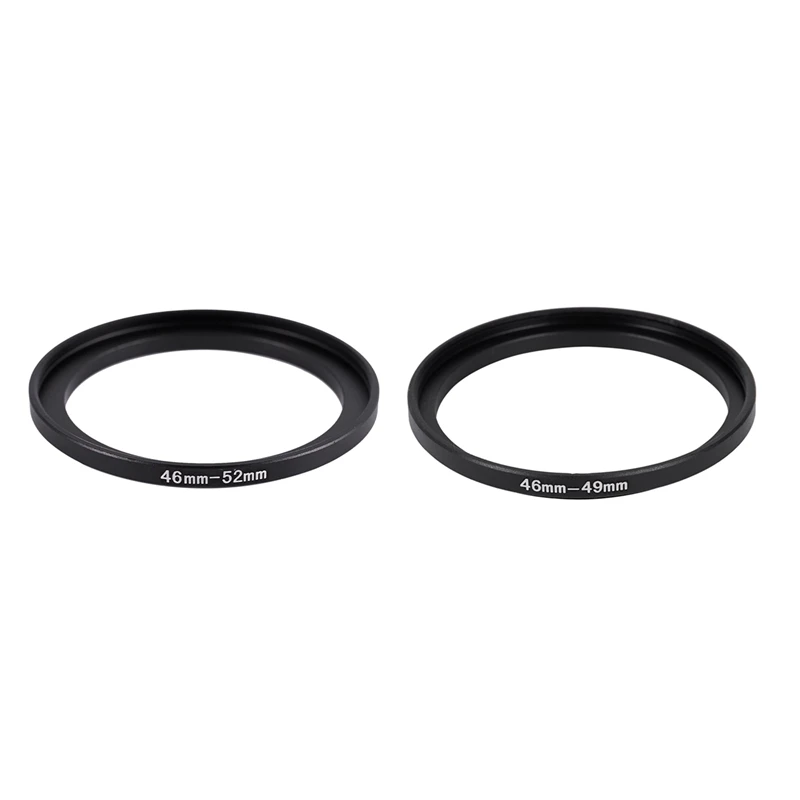 HFES 46Mm-52Mm Aluminum Step Up Adapter Ring For SLR Camera & Self-Repairing Cameras 46 Mm To 49 Mm In Step Up Filter Adapter