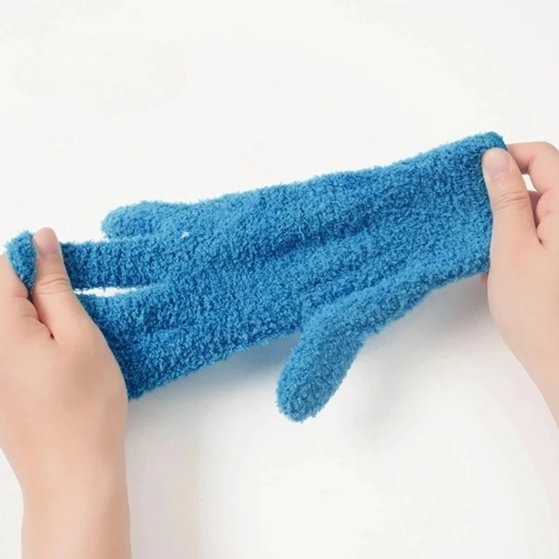 Microfiber Dusting Gloves - Stretchable & Breathable Cleaning Gloves, Non-Waterproof For Cars, Boats, RVs, Pools, Home, Kitchen