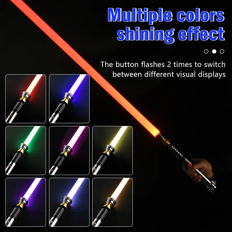 WANARICO Lightsaber Luke Skywalker RGB Smooth Swing Infinite cambia colore 17 set Soundfonts Force FOC Laser Sword Cosplay Toy