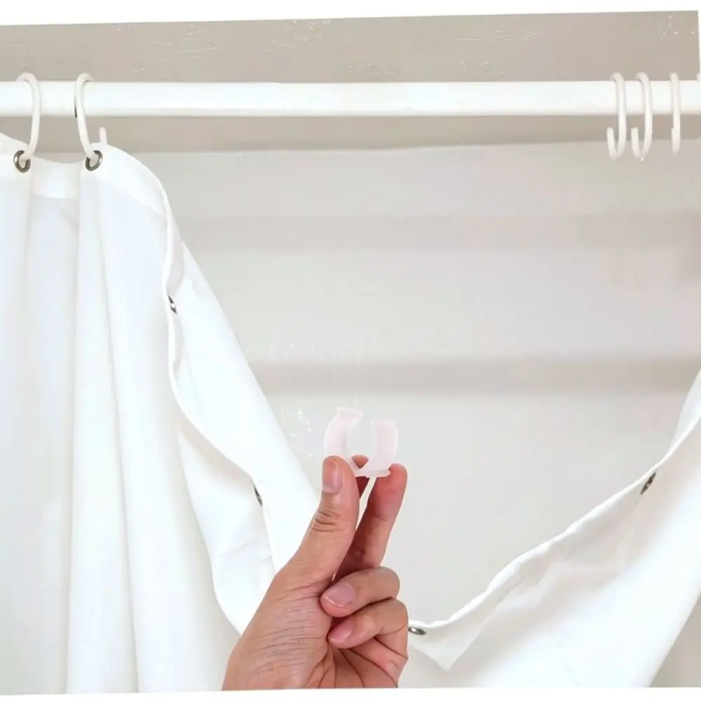Punch Free Curtain Pole Mounts Adhesive Wall Brackets Reliable Support Hooks For Home Window Treatment Installations