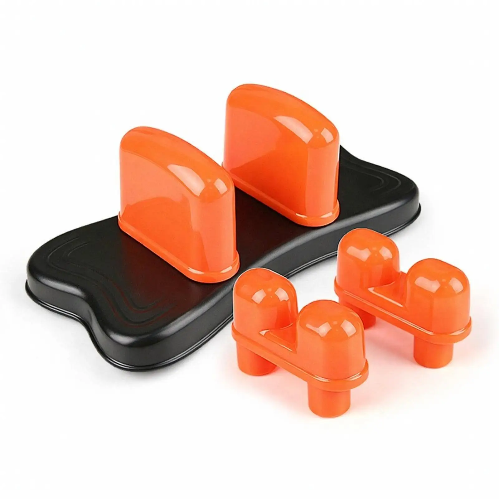 Deep Tissue Back Massage Instrument with Curved Base and Raised Kneading Nubs for Tension Relief at Home