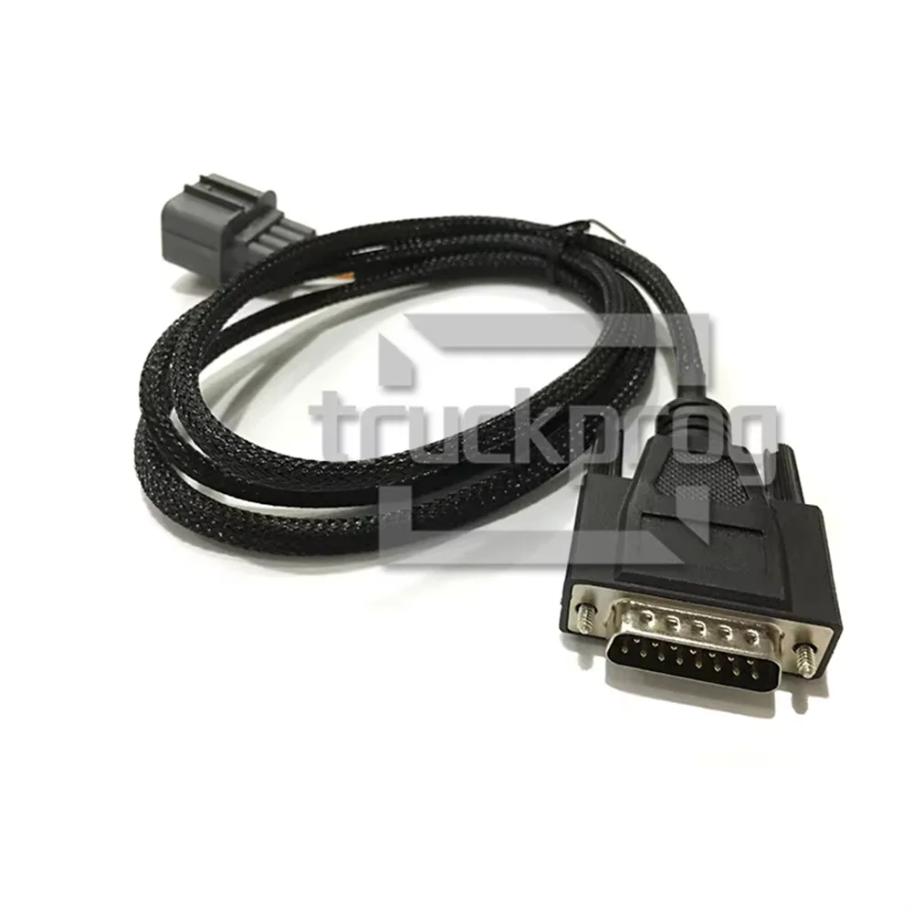 TruckProg  6 Pin Diagnostic Cable for JCB Interface Agricultural Excavator Construction Diagnosis Tool Connector Cable